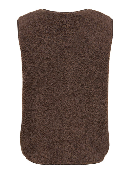 ONLBABY TEDDY ZIP VEST PNT