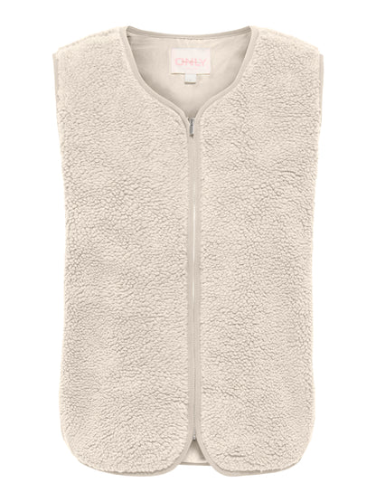 ONLBABY TEDDY ZIP VEST PNT