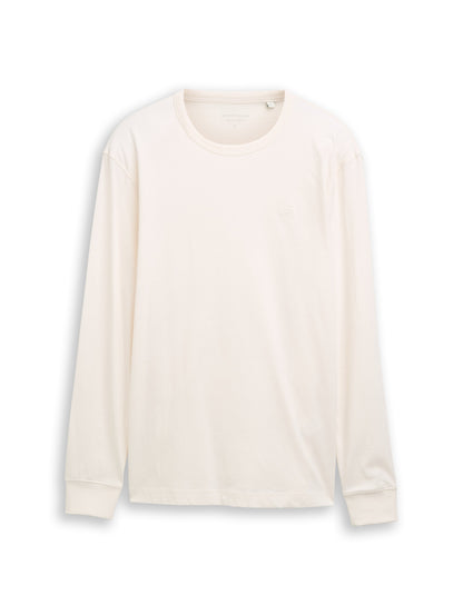 Basic Langarmshirt aus Baumwolle