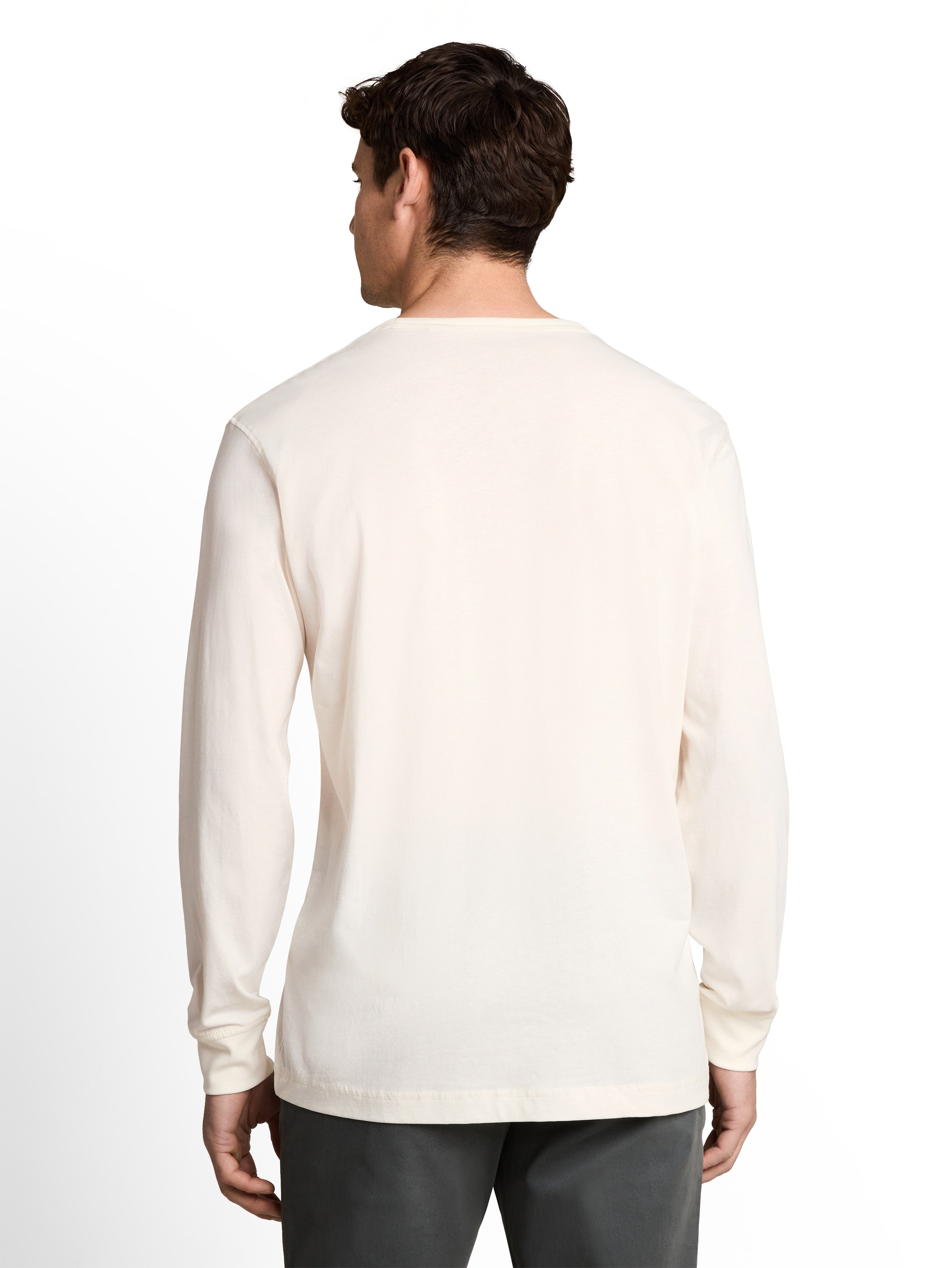 Basic Langarmshirt aus Baumwolle