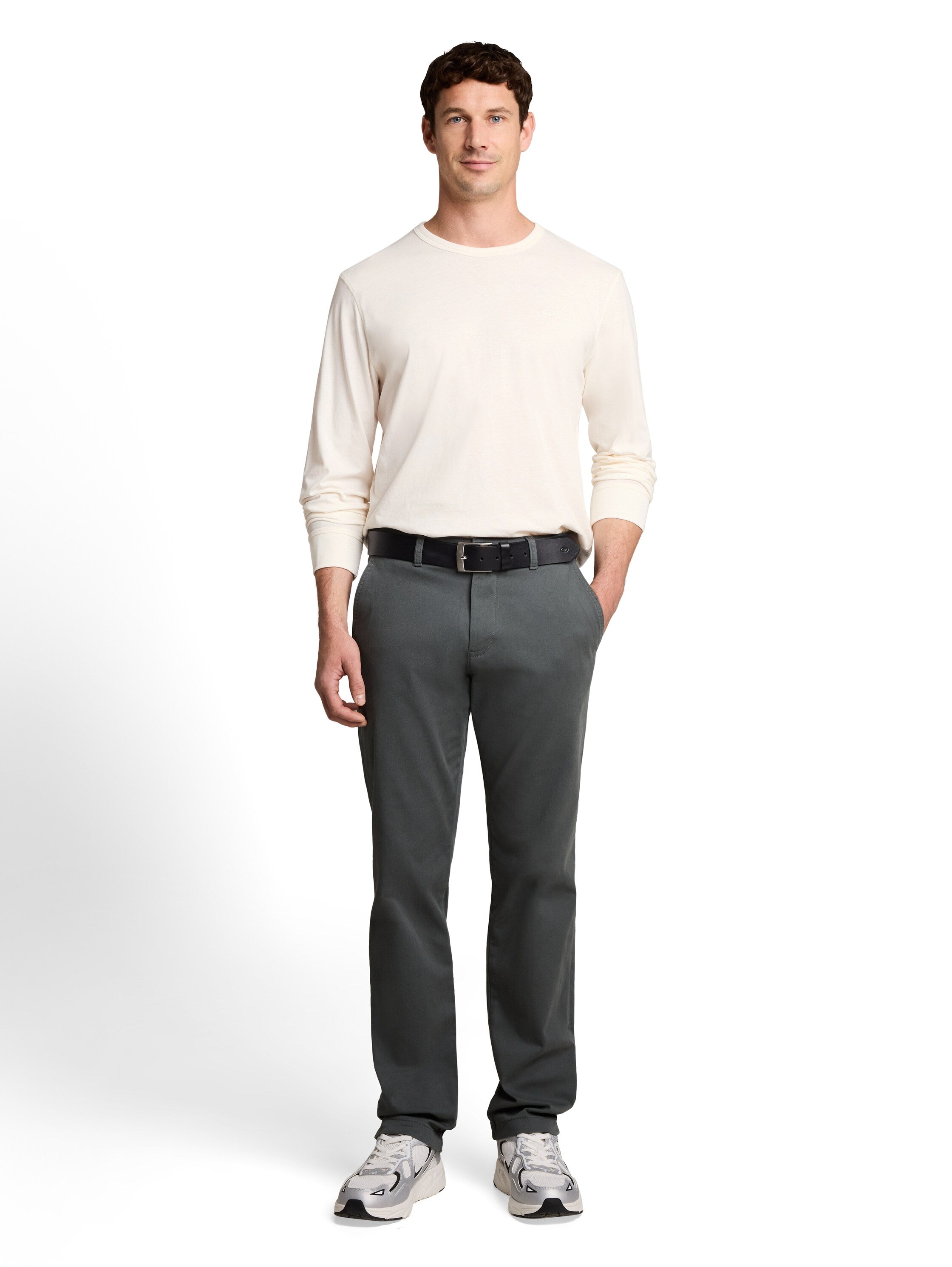 Basic Langarmshirt aus Baumwolle