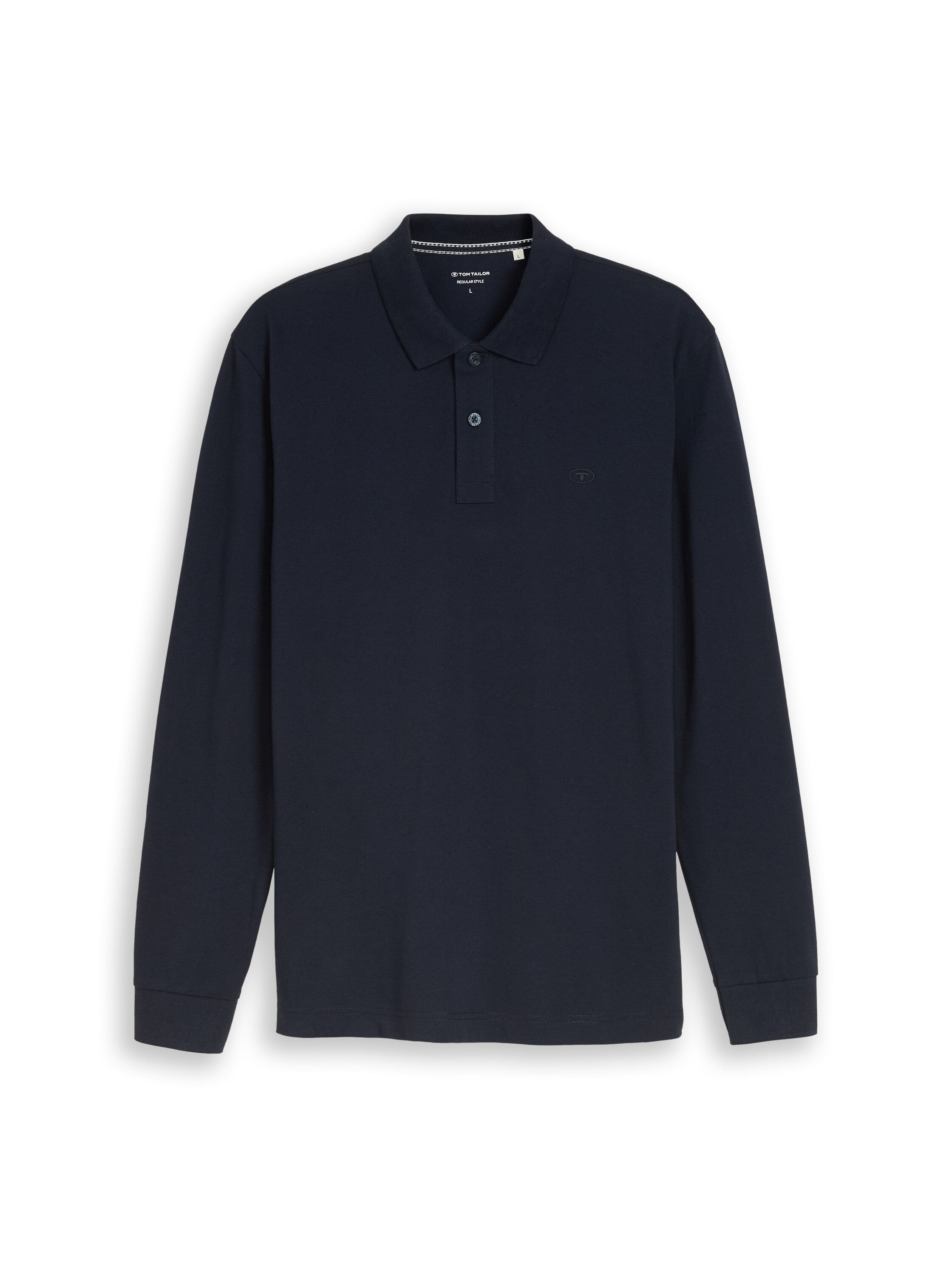 Langarm Piqué Poloshirt