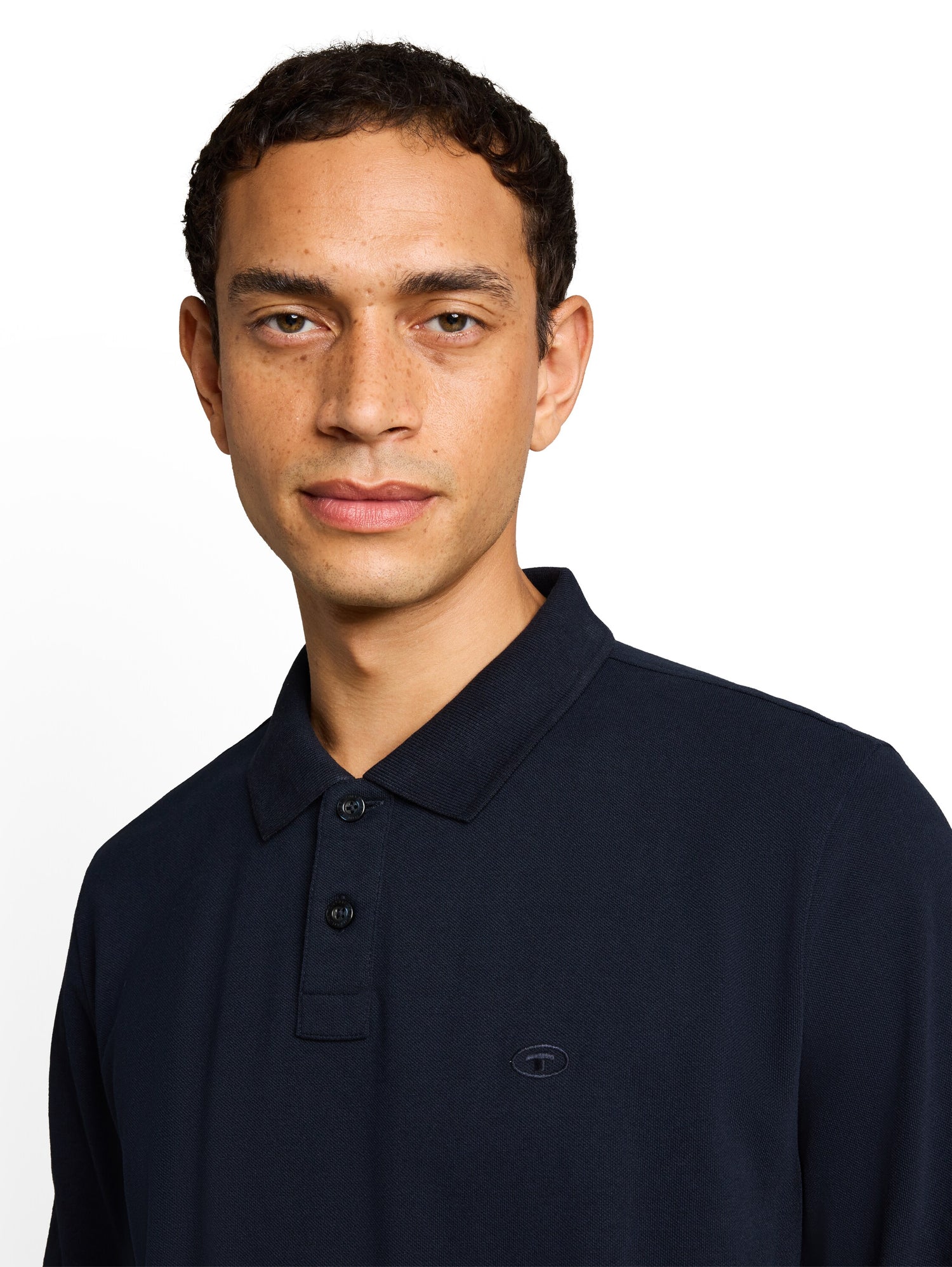 Langarm Piqué Poloshirt