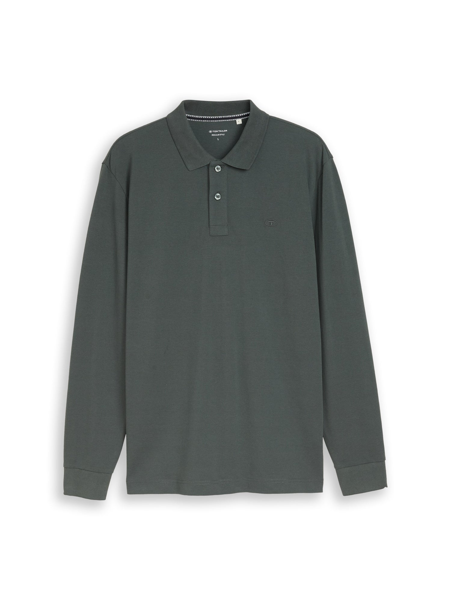 Langarm Piqué Poloshirt