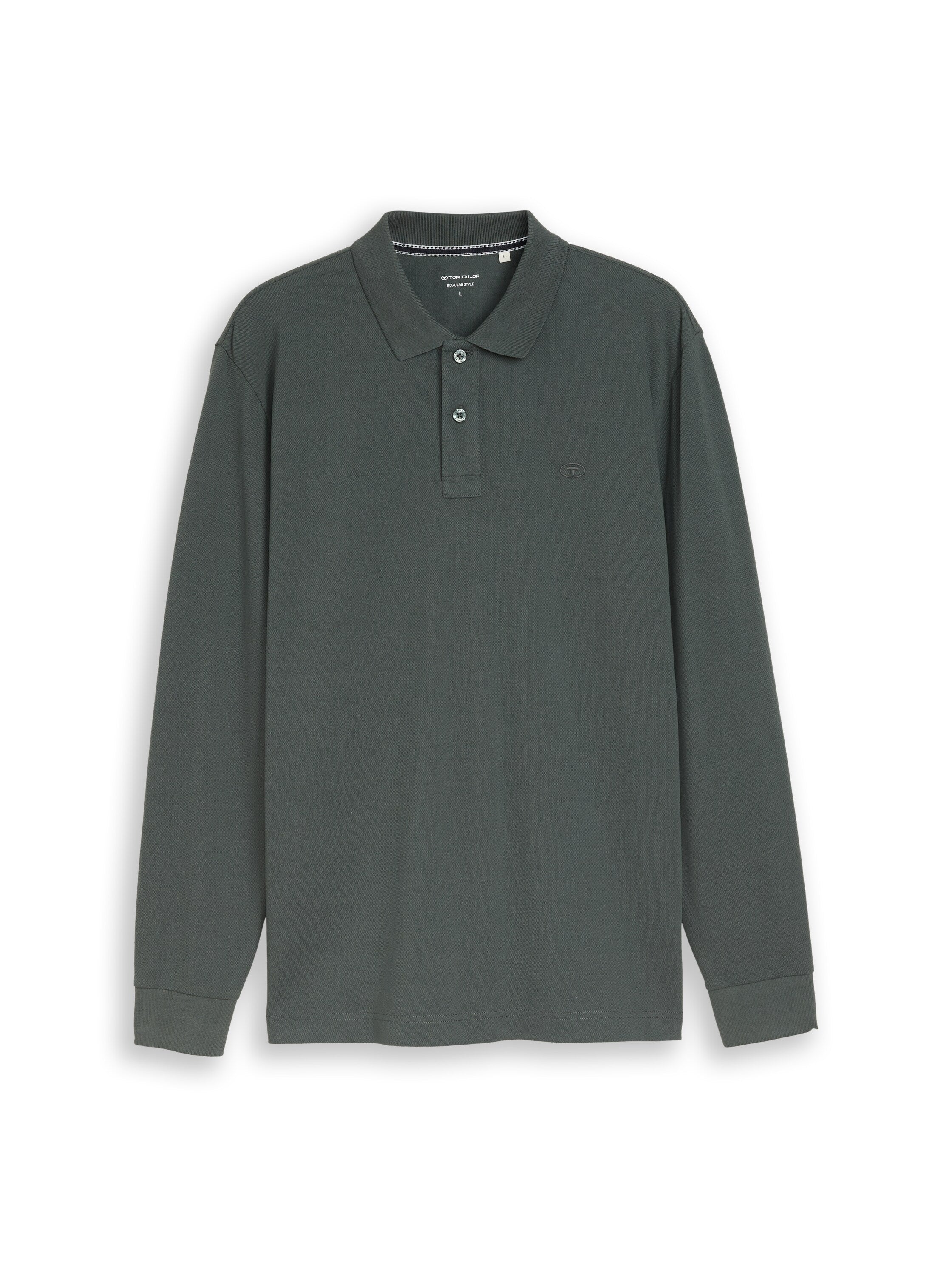 Langarm Piqué Poloshirt