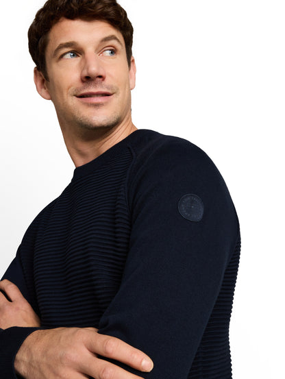 Strickpullover mit Ottoman Struktur