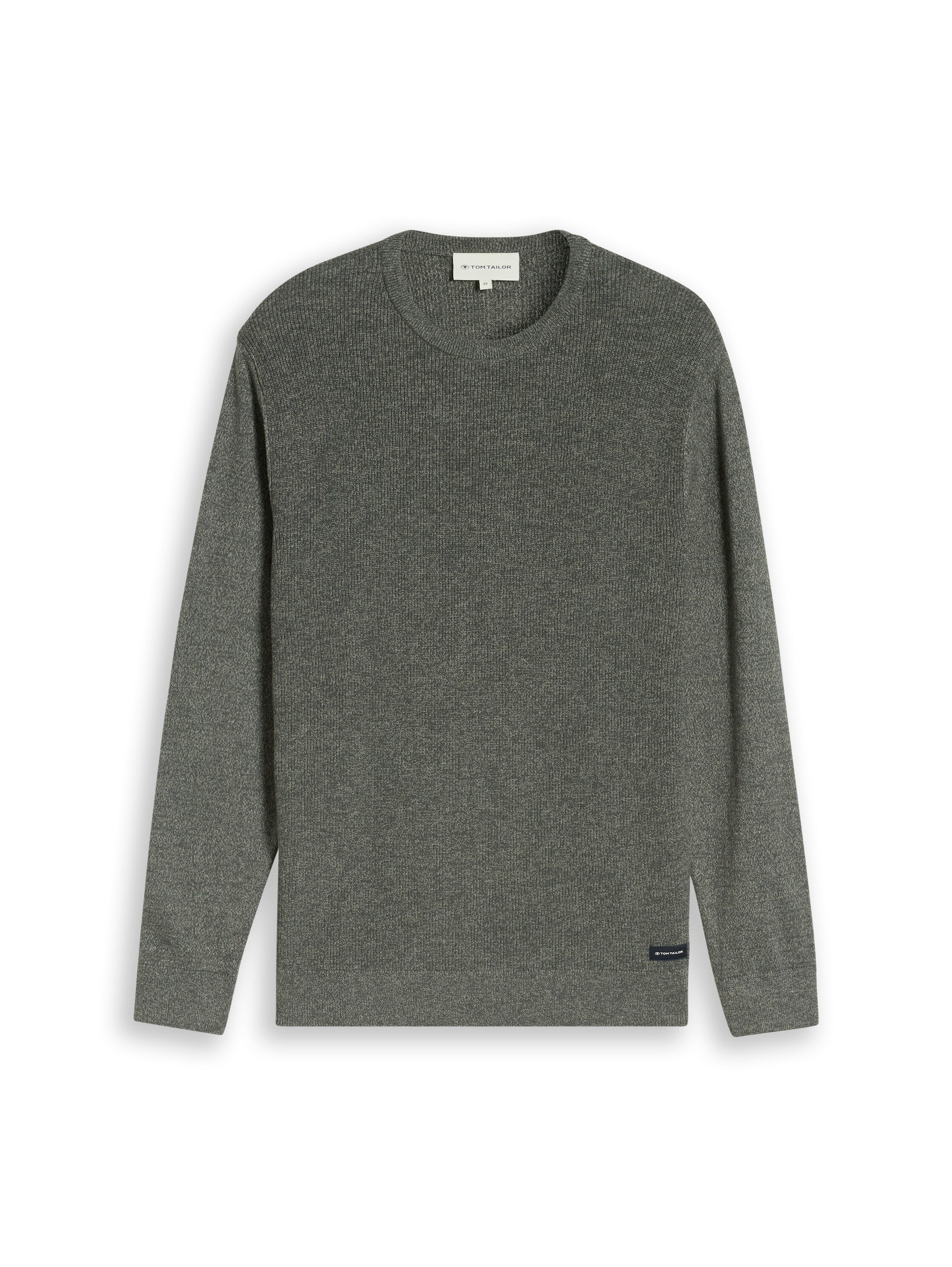 Strickpullover in Melange-Optik