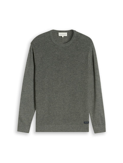 Strickpullover in Melange-Optik