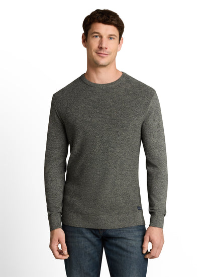 Strickpullover in Melange-Optik
