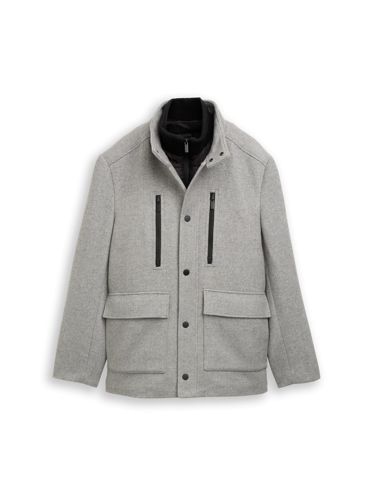 2-in-1 Wolljacke mit abnehmbarem Einsatz