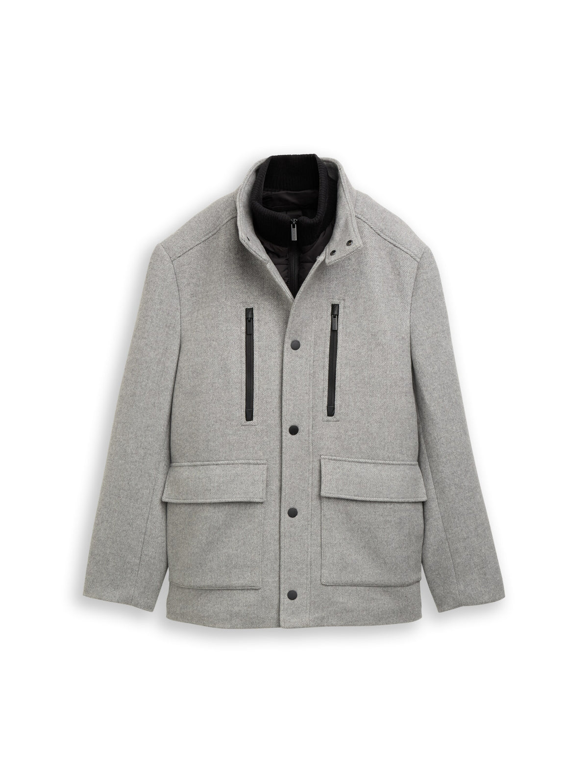 2-in-1 Wolljacke mit abnehmbarem Einsatz