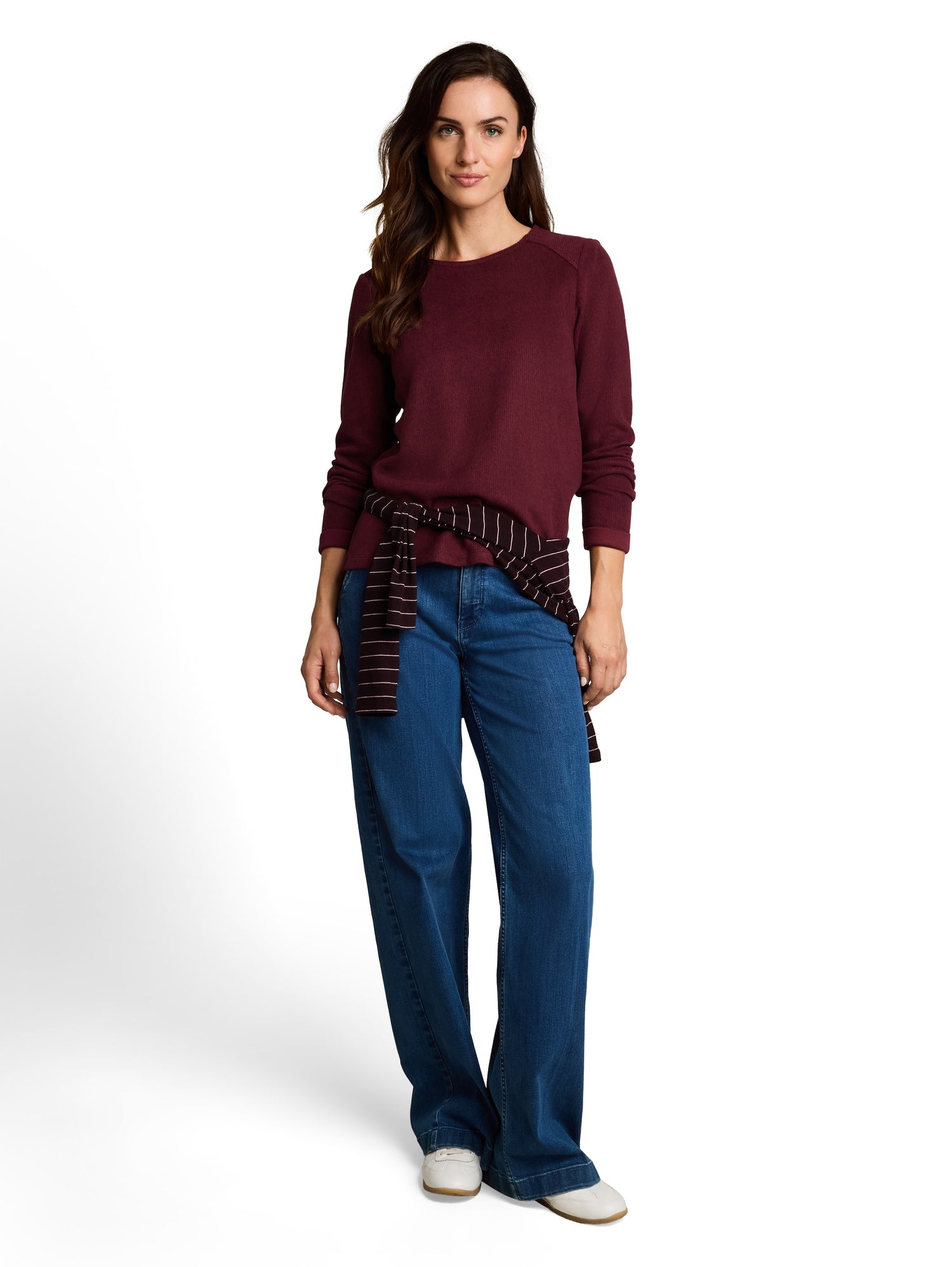 Cosy Sweatshirt mit Melange-Optik