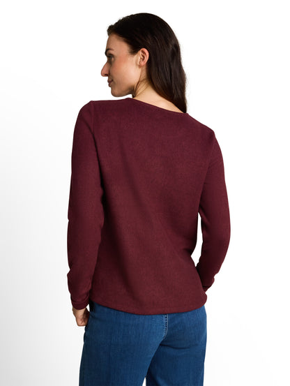 Cosy Sweatshirt mit Melange-Optik