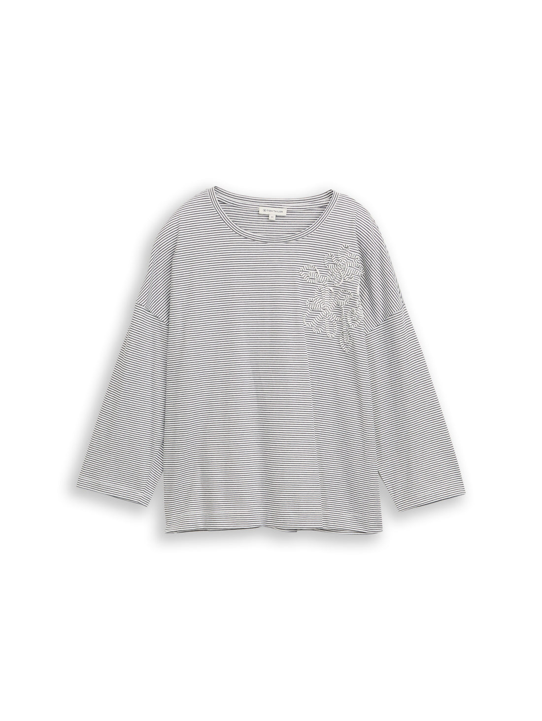 Loose Fit T-Shirt mit Blumen-Applikation