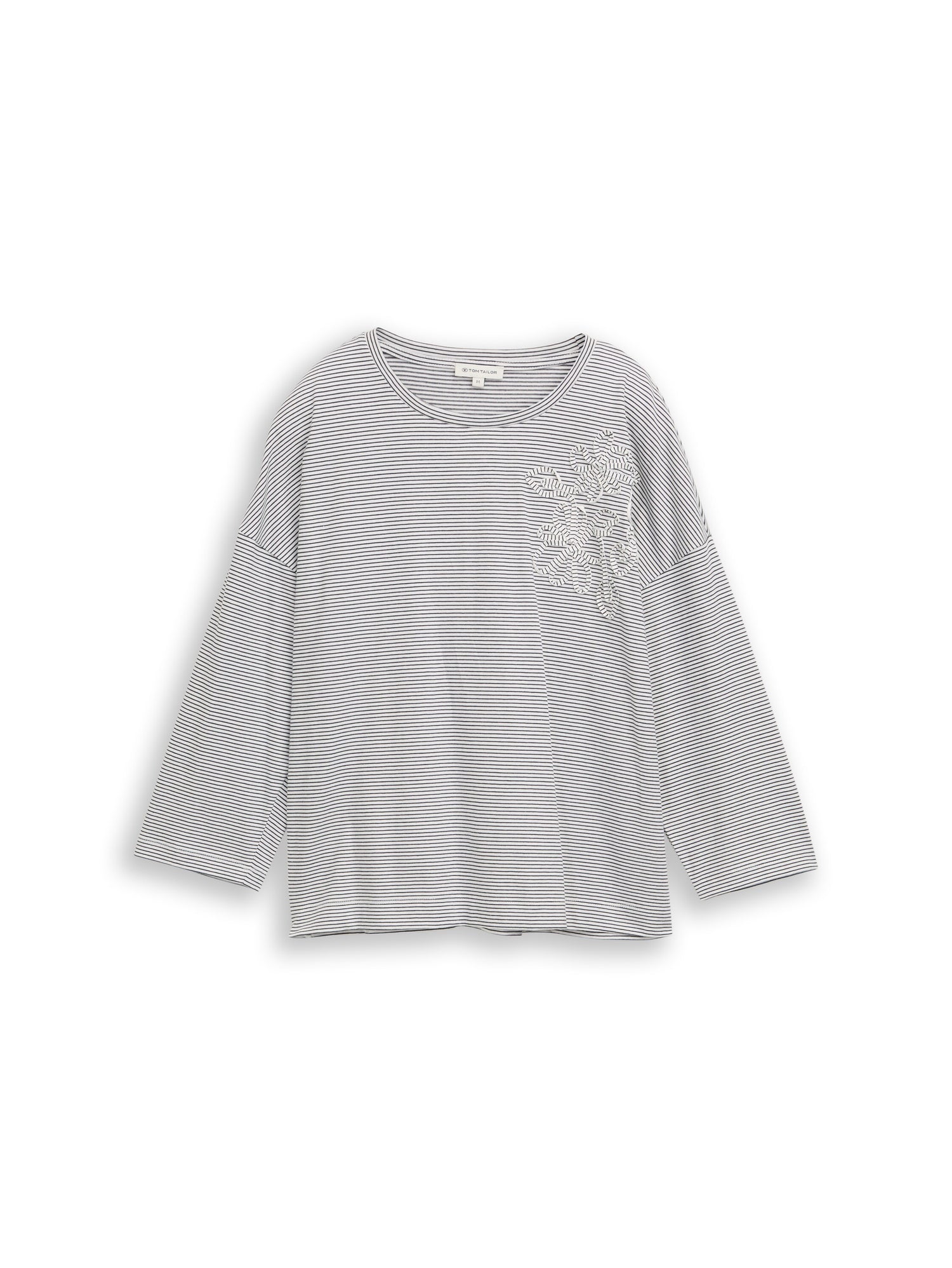 Loose Fit T-Shirt mit Blumen-Applikation