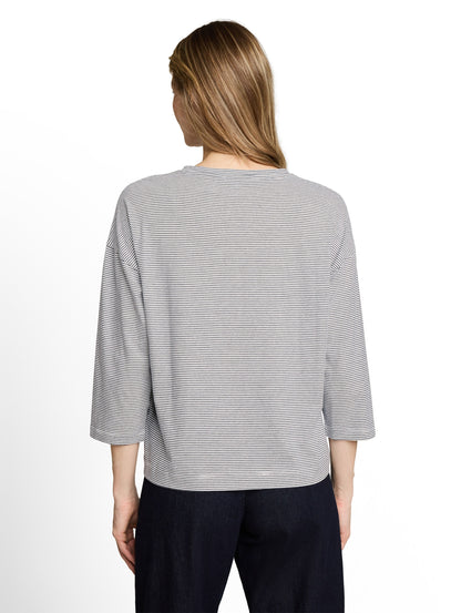 Loose Fit T-Shirt mit Blumen-Applikation
