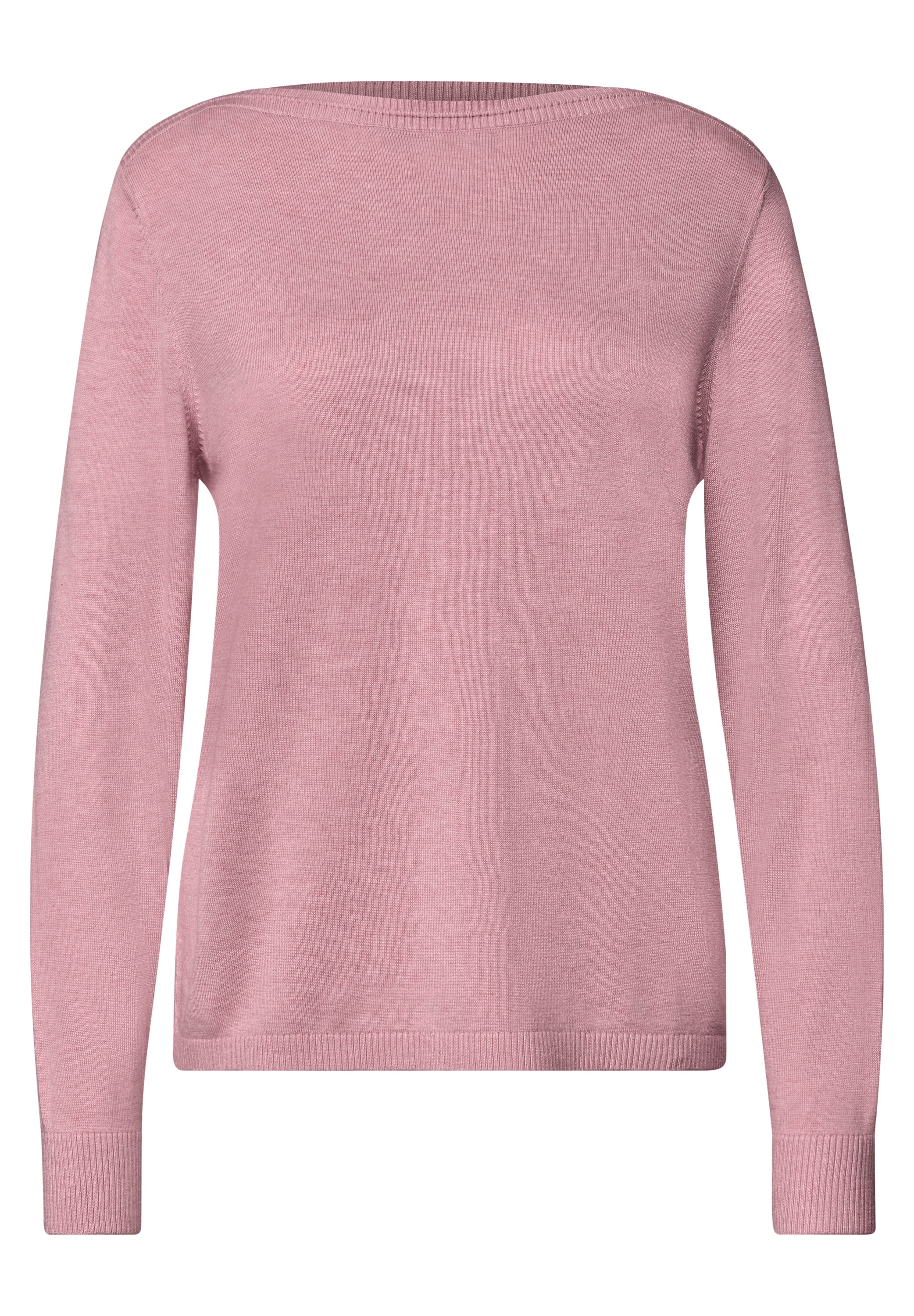 Basic Pullover mit U-Boot-Ausschnitt