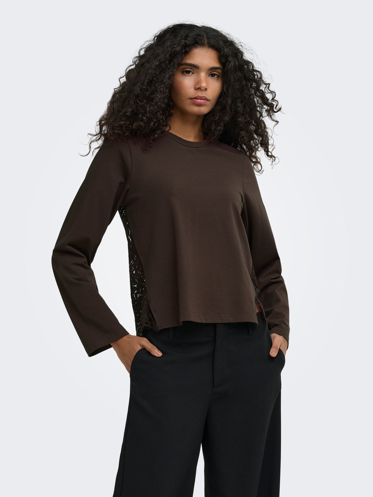 ONLLANIA L/S LACE TOP CS JRS