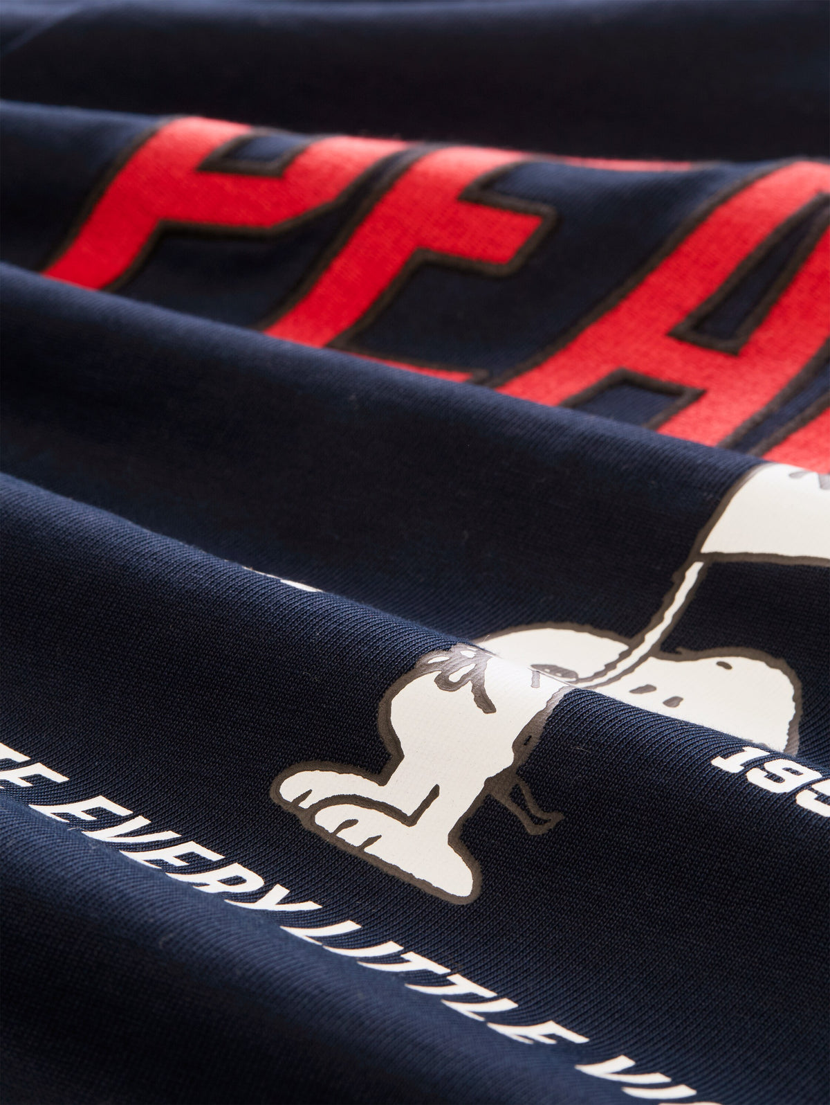 Langarm Poloshirt mit Snoopy-Rückenprint