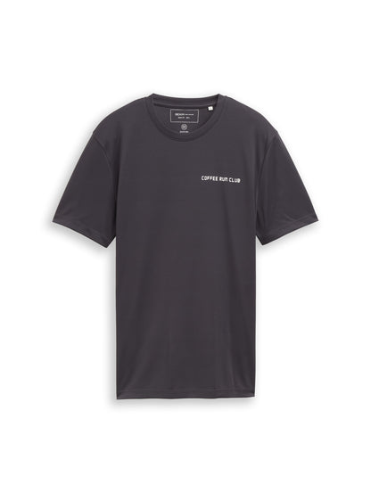 Mesh T-Shirt mit Rückenprint