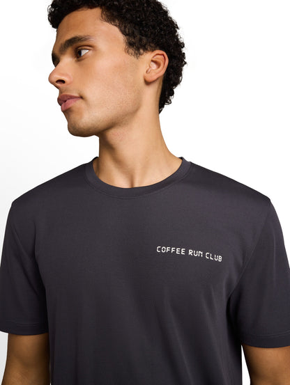 Mesh T-Shirt mit Rückenprint