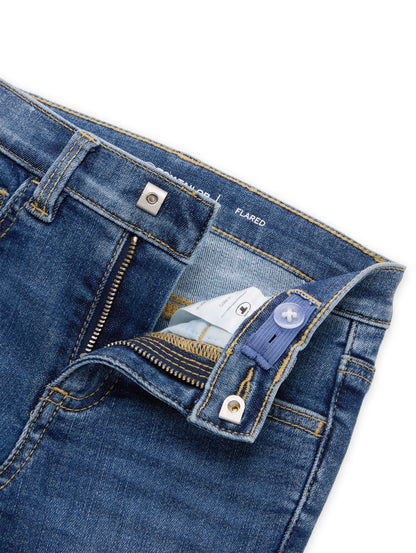 Flared Jeans mit Stretch
