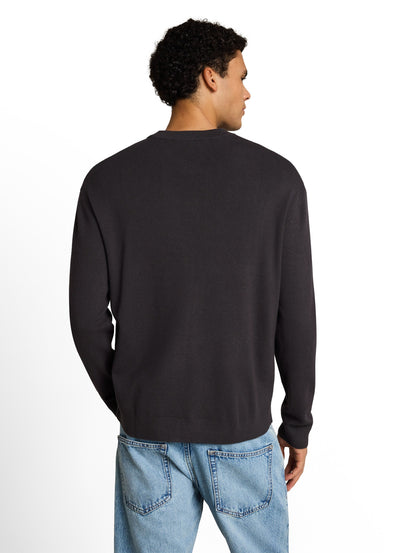 Basic Strickpullover mit Rundhalsausschnitt