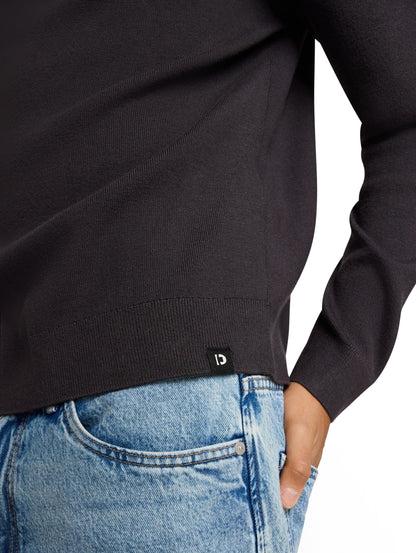 Basic Strickpullover mit Rundhalsausschnitt