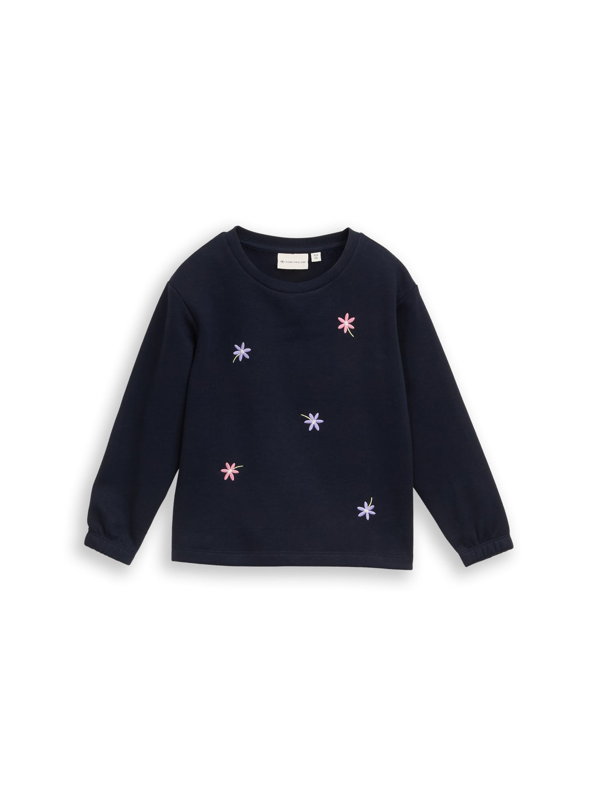 Sweatshirt mit Blumenstickereien