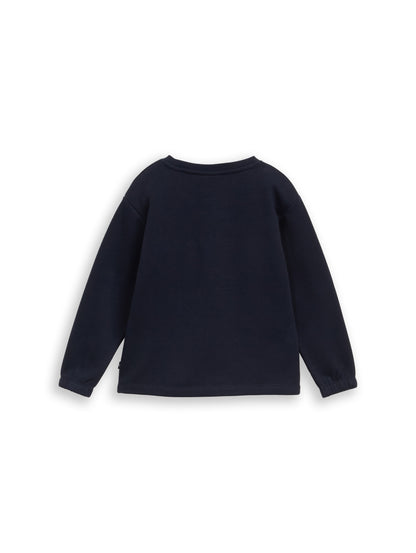 Sweatshirt mit Blumenstickereien