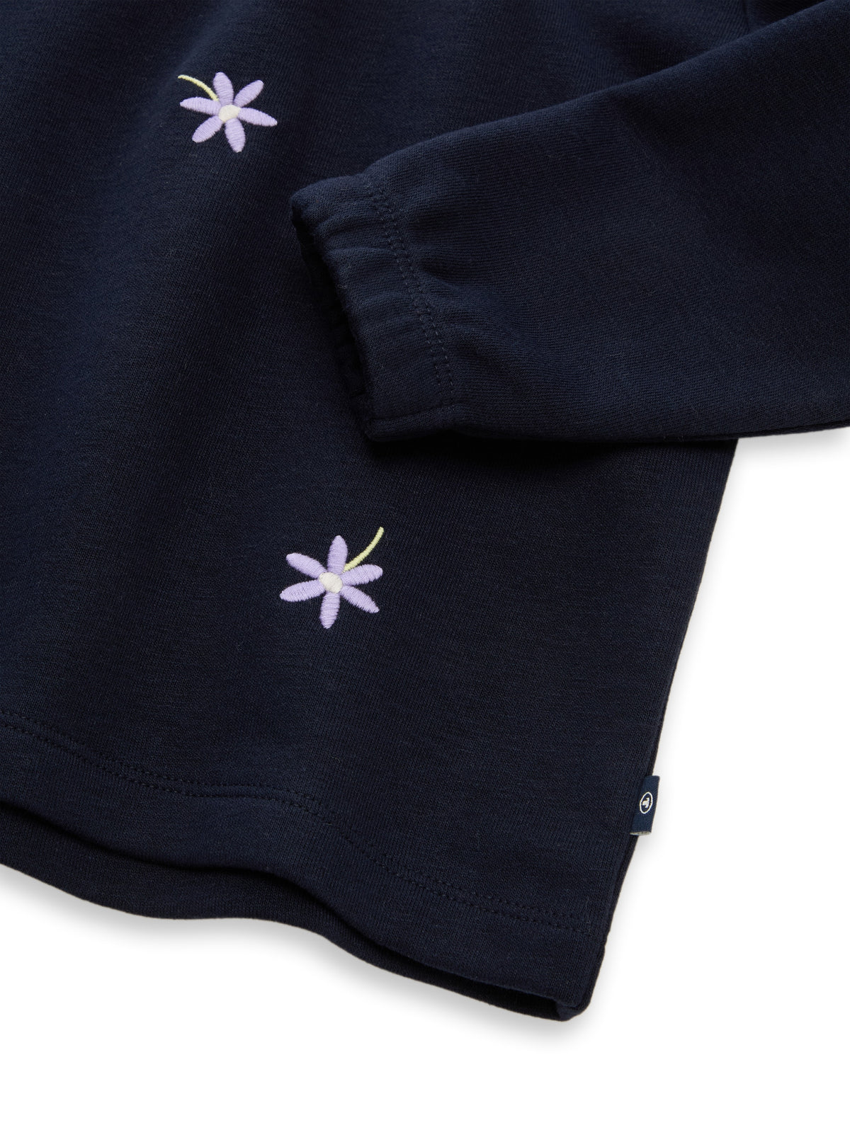 Sweatshirt mit Blumenstickereien