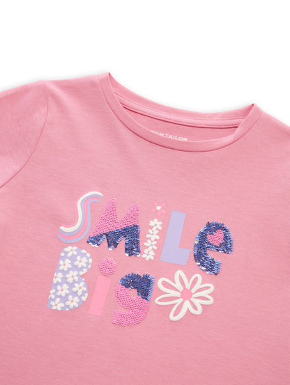 Langarmshirt mit Wendepailletten