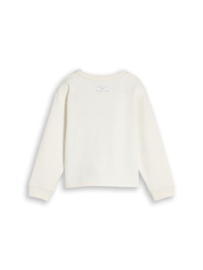 Cropped Sweatshirt mit Foto-Print