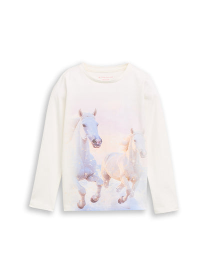 Langarmshirt mit Foto-Print