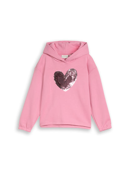 Hoodie Sweatshirt mit Wendepailletten
