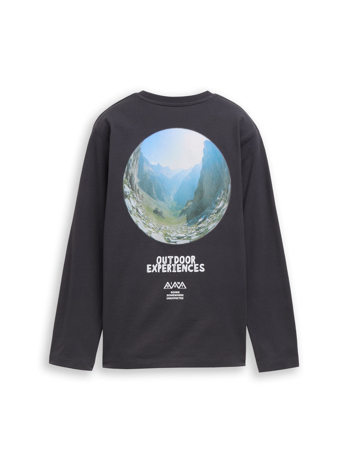 Langarmshirt mit Rückenprint