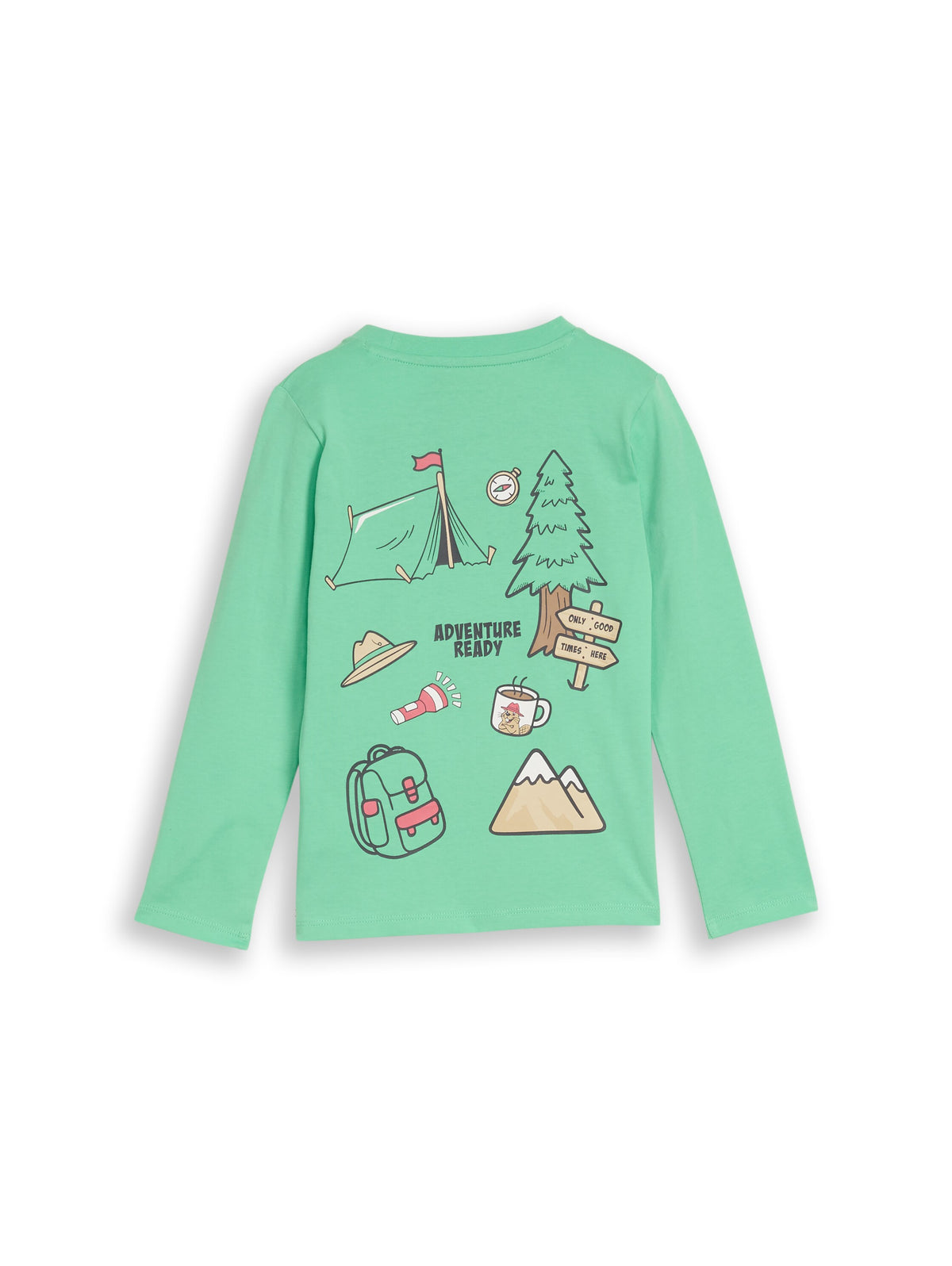 Langarmshirt mit Rückenprint