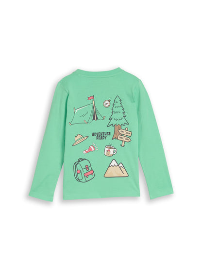 Langarmshirt mit Rückenprint