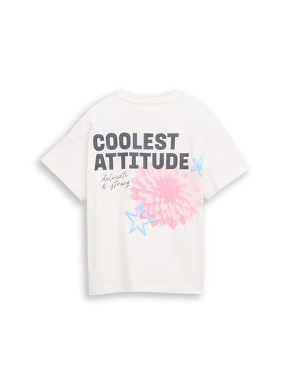 Oversize T-Shirt mit Foto-Print