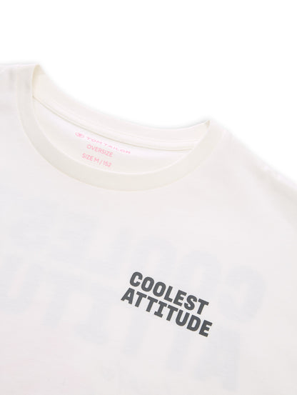 Oversize T-Shirt mit Foto-Print