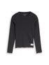 Langarmshirt mit Rippstruktur