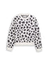 Jacquard Strickpullover mit Leo-Muster