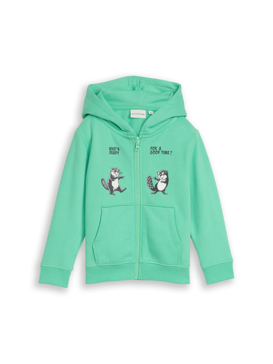 Hoodie Sweatjacke mit Rückenprint
