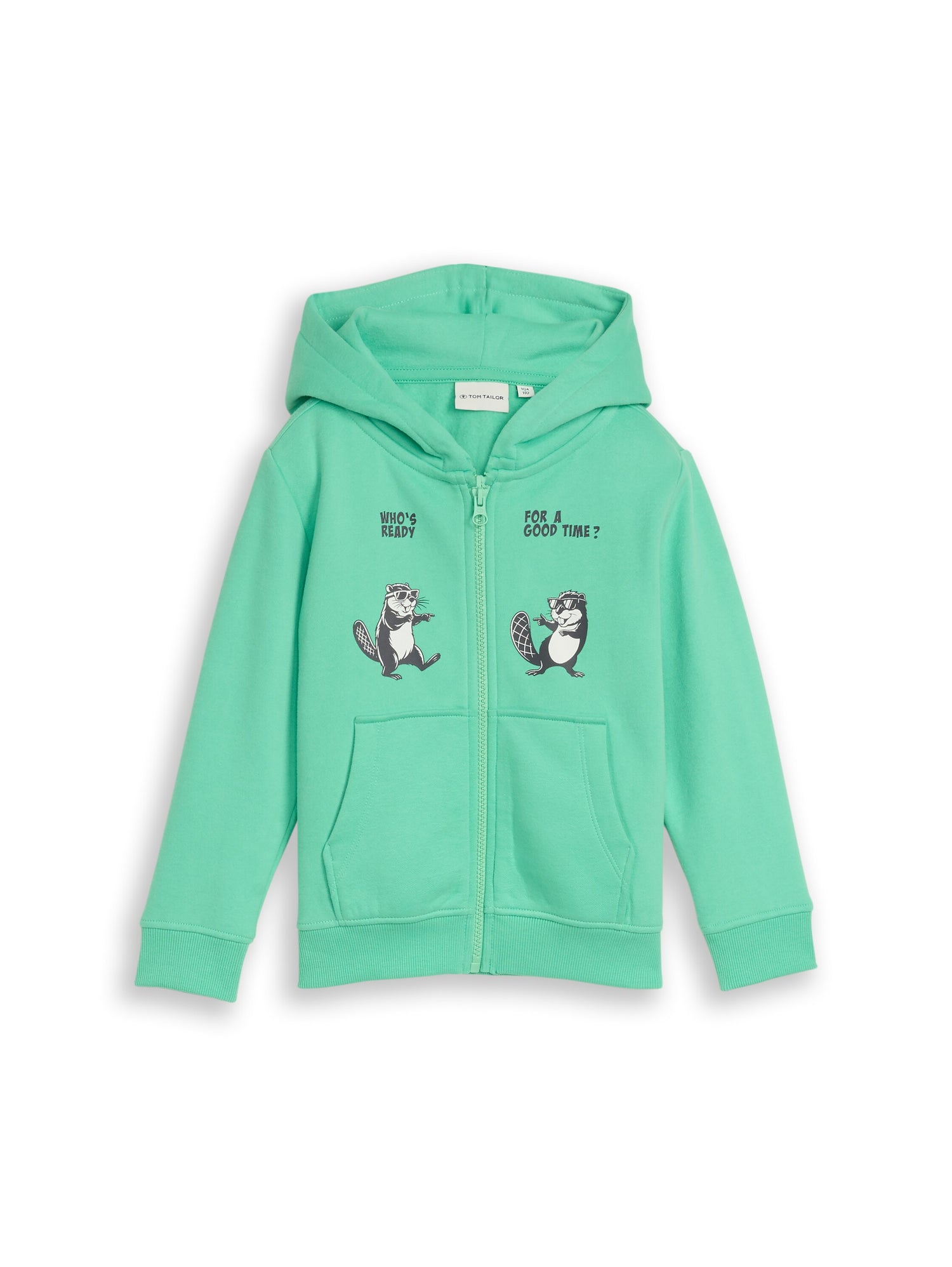 Hoodie Sweatjacke mit Rückenprint
