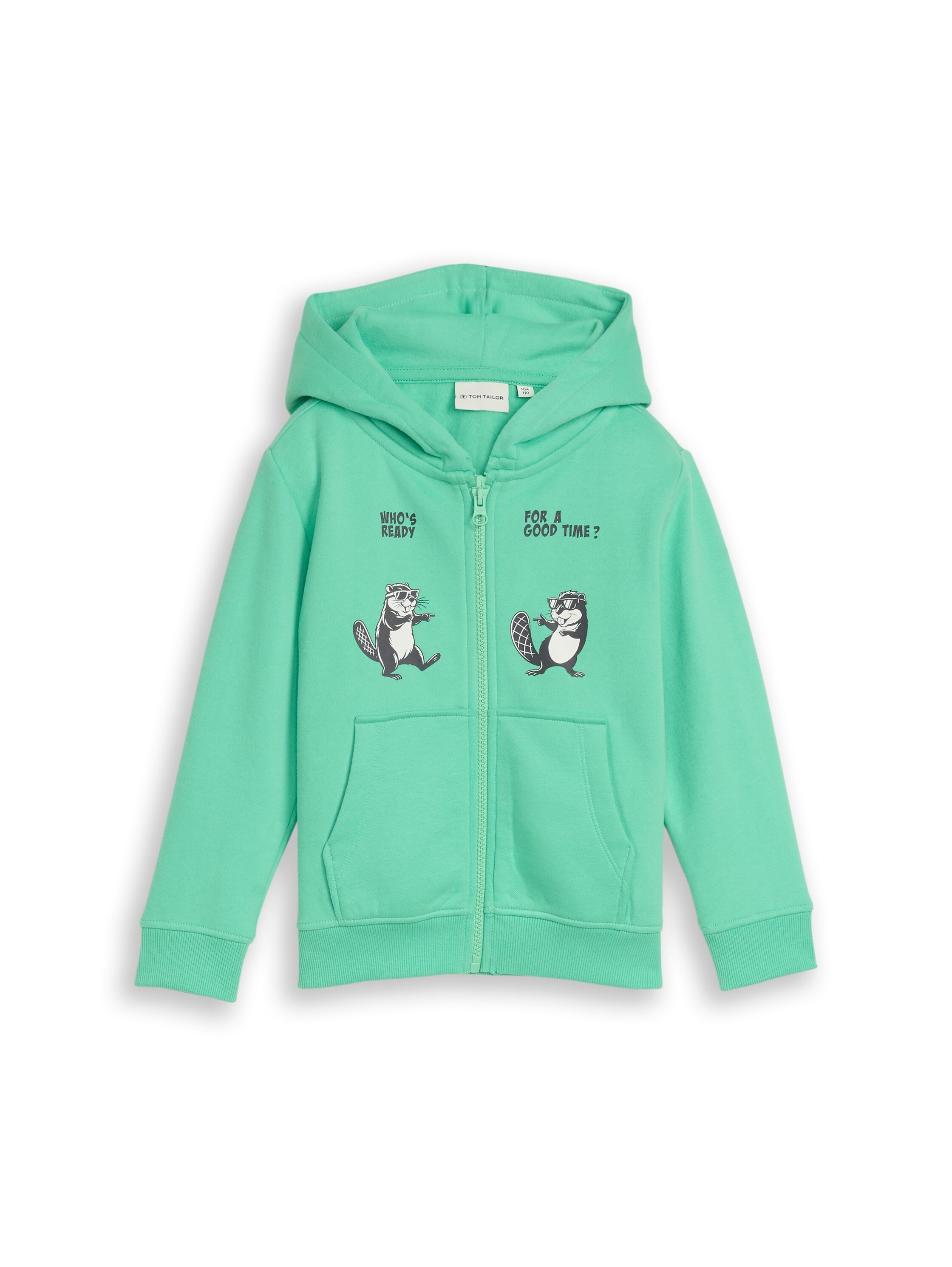 Hoodie Sweatjacke mit Rückenprint
