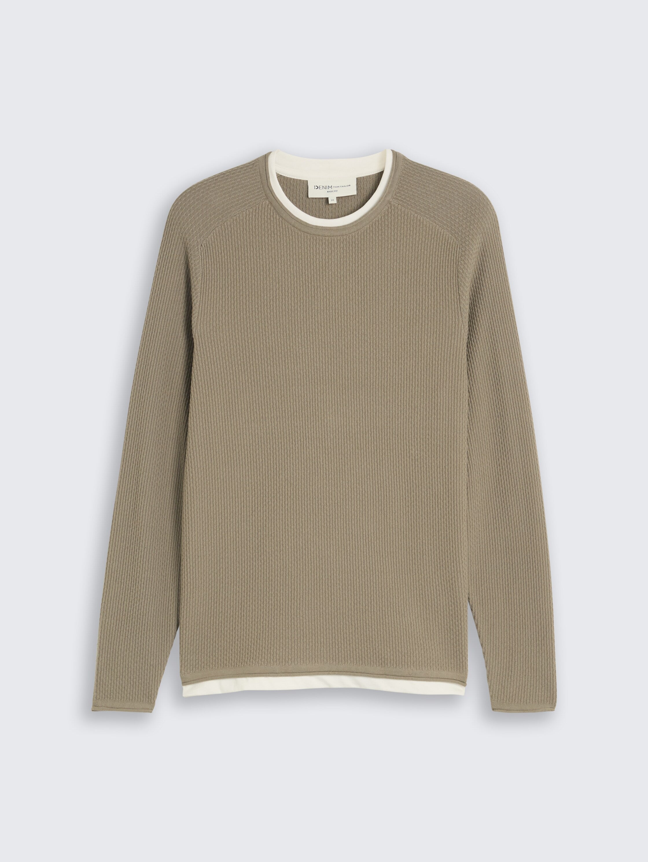 Strickpullover im 2-in-1-Look