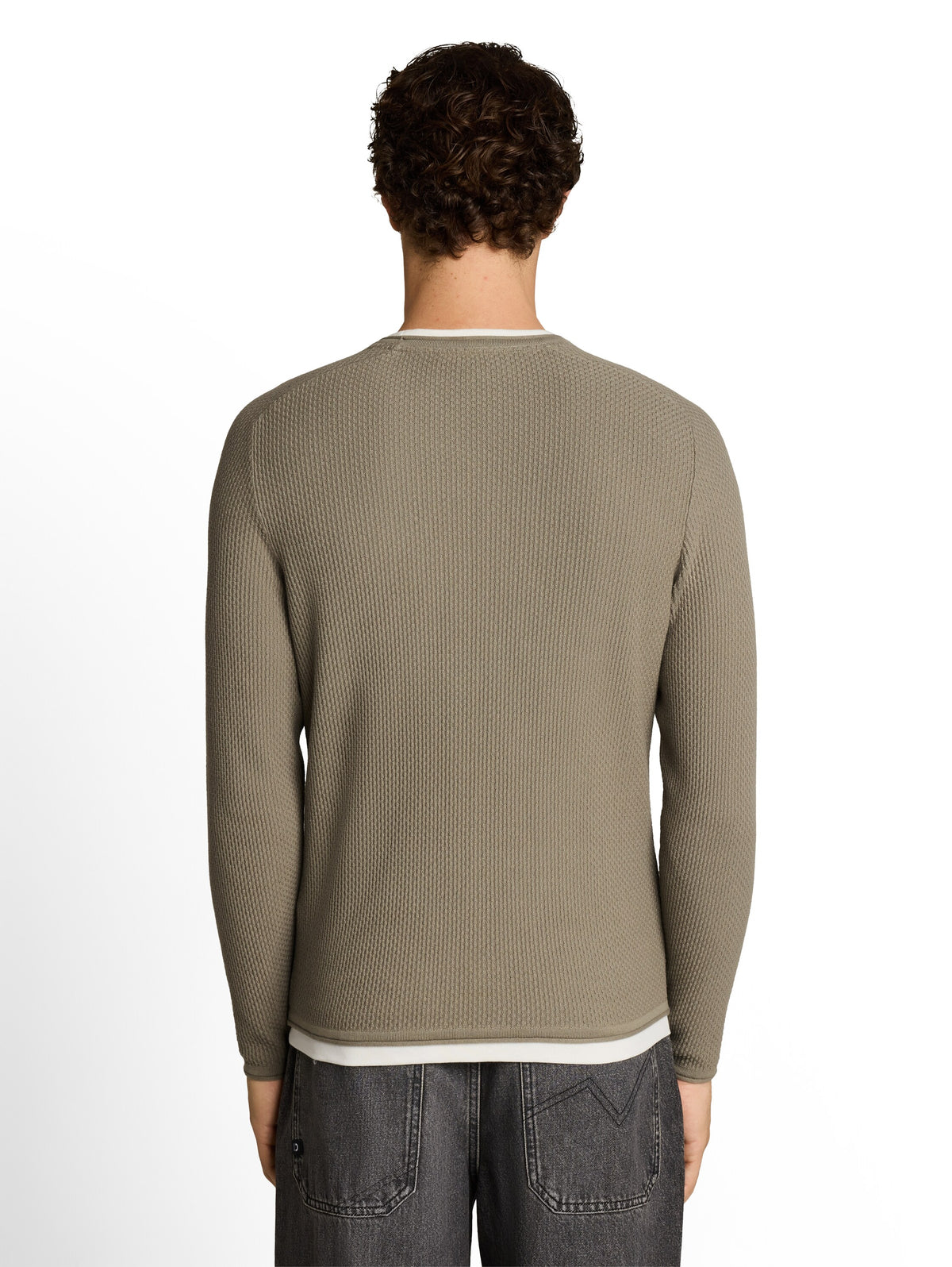 Strickpullover im 2-in-1-Look