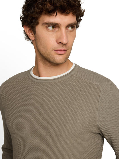 Strickpullover im 2-in-1-Look