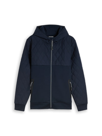 Hoodie Sweatjacke mit Steppung