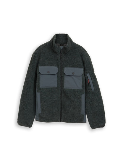 Teddy Jacke mit Taschen